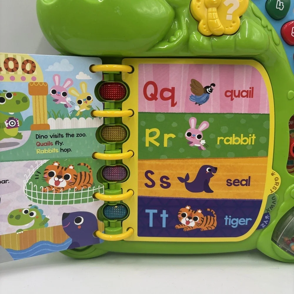 Leap Frog, Dino's Delightful Day Book Interactive Toddler Learning Toy Tested